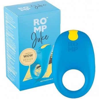 Виброкольцо WOMANIZER Romp Juke синее
